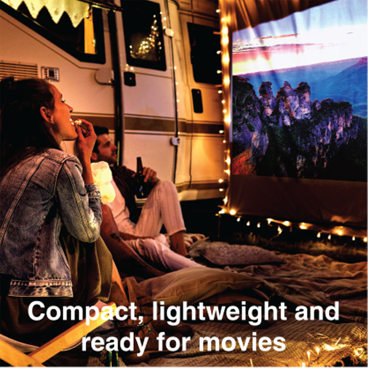 Laser 1080p Android LED Projector with Battery