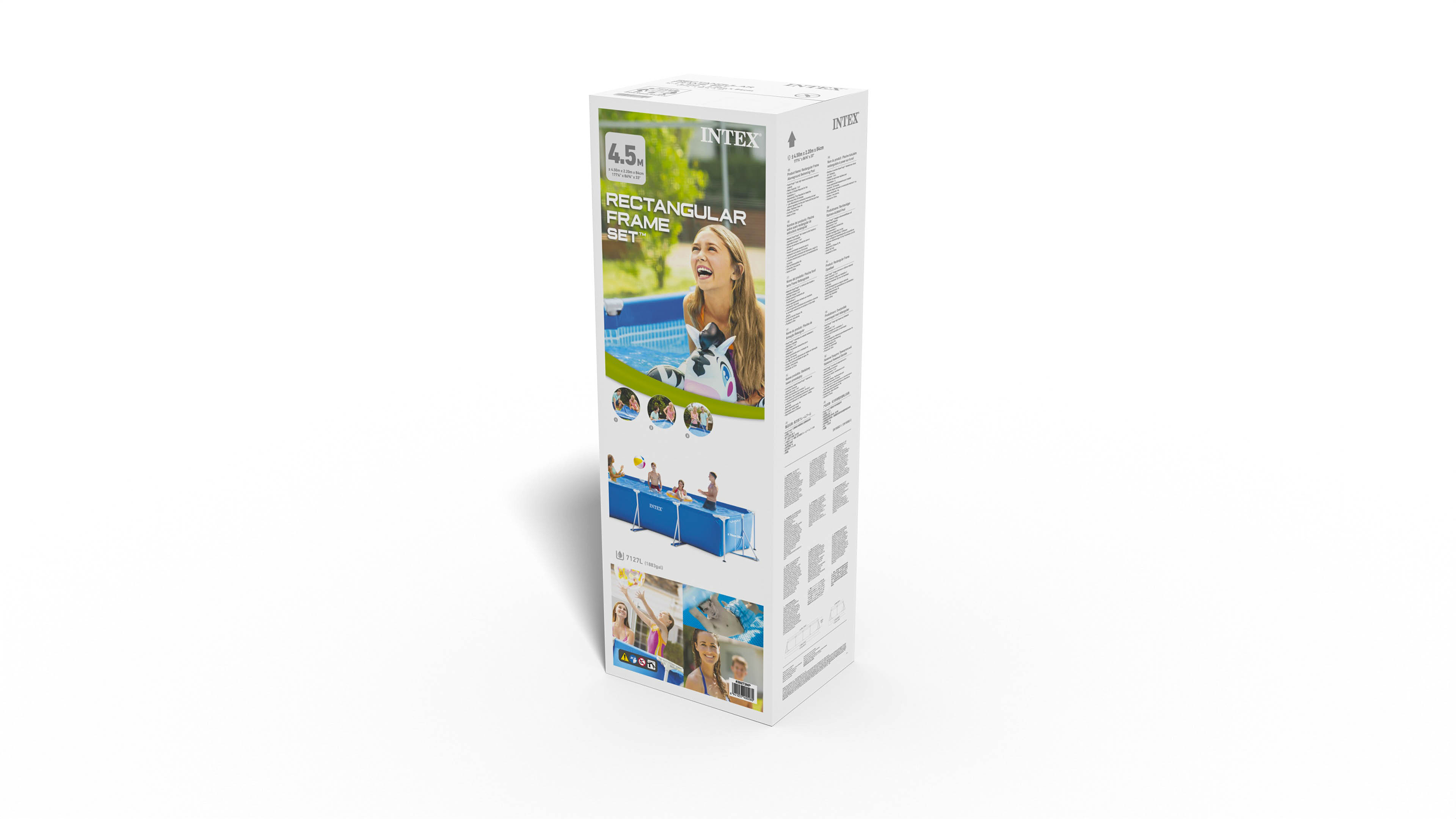 Intex 4.5m Rectangular Frame Pool 28273