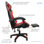Adjustable Red and Black Gaming/Office Chair
