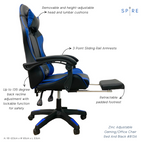 Adjustable Blue and Black Gaming/Office Chair