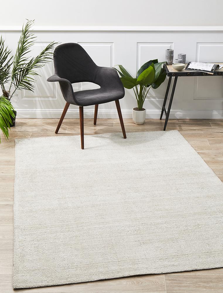 Allure Ivory Cotton Rayon Rug by Rug Culture