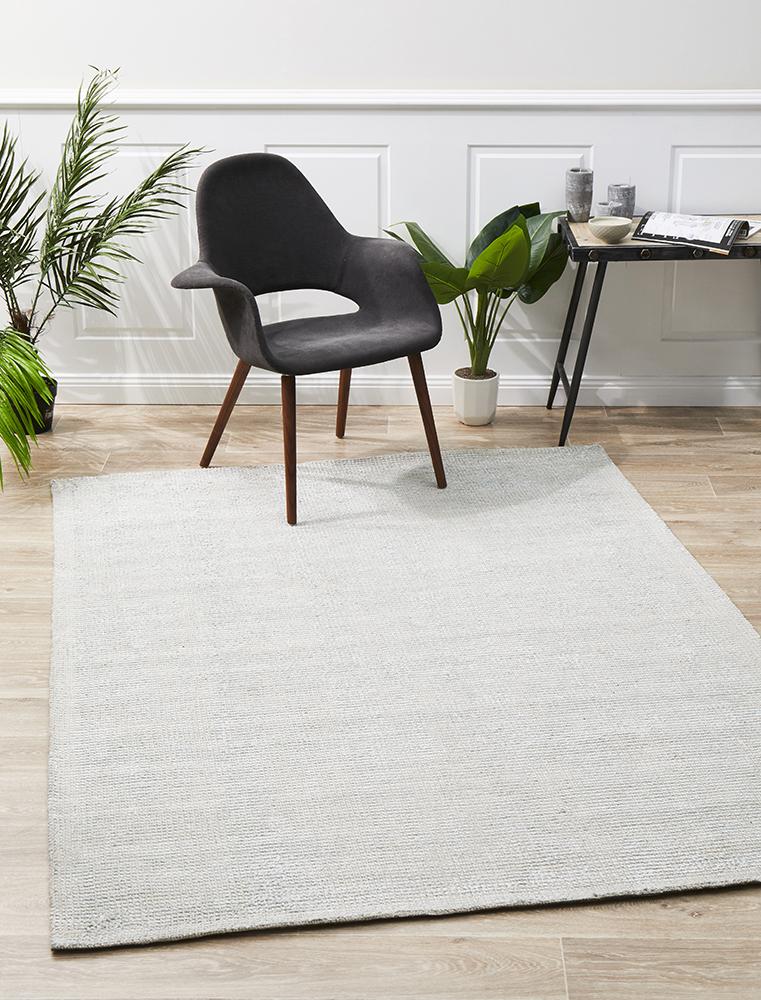 Allure Sky Cotton Rayon Textured Area Rug