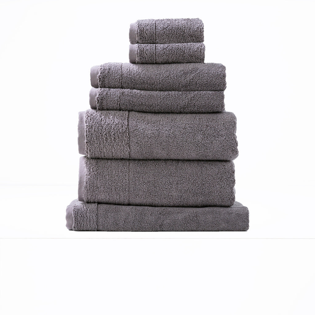 Aireys 650 GSM Zero Twist Luxury Plush 7 Piece Towel Set by Renee Taylor