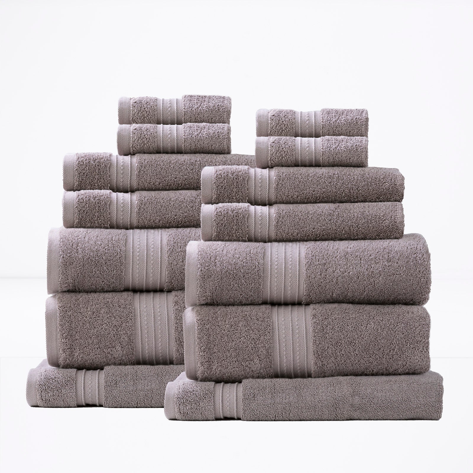 Brentwood 650 GSM Low Twist 14 Piece Bath Sheet Towel Set by Renee Taylor