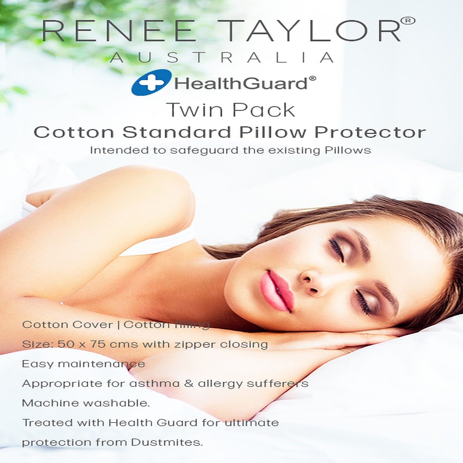 Renee Taylor Luxury Cotton Pillow Protectors