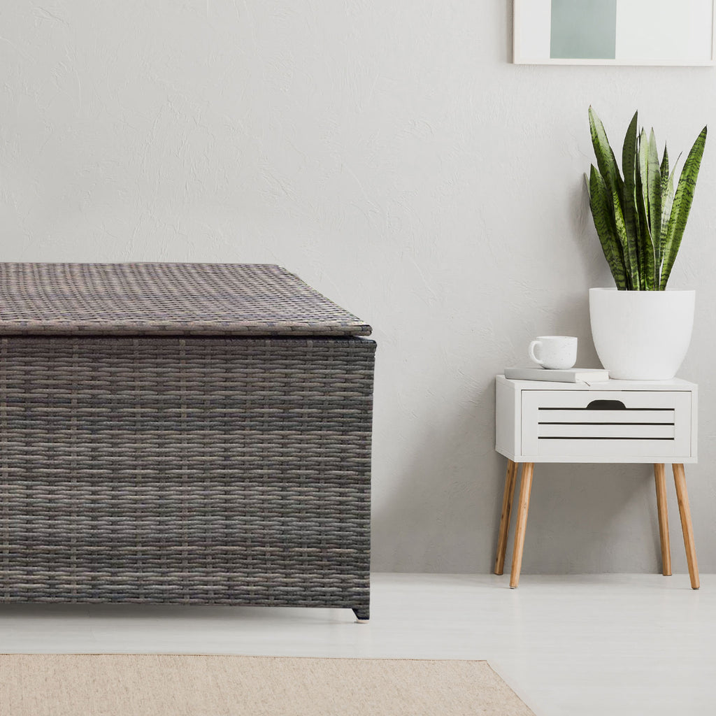 Arcadia Outdoor Rattan Storage Box - Oatmeal