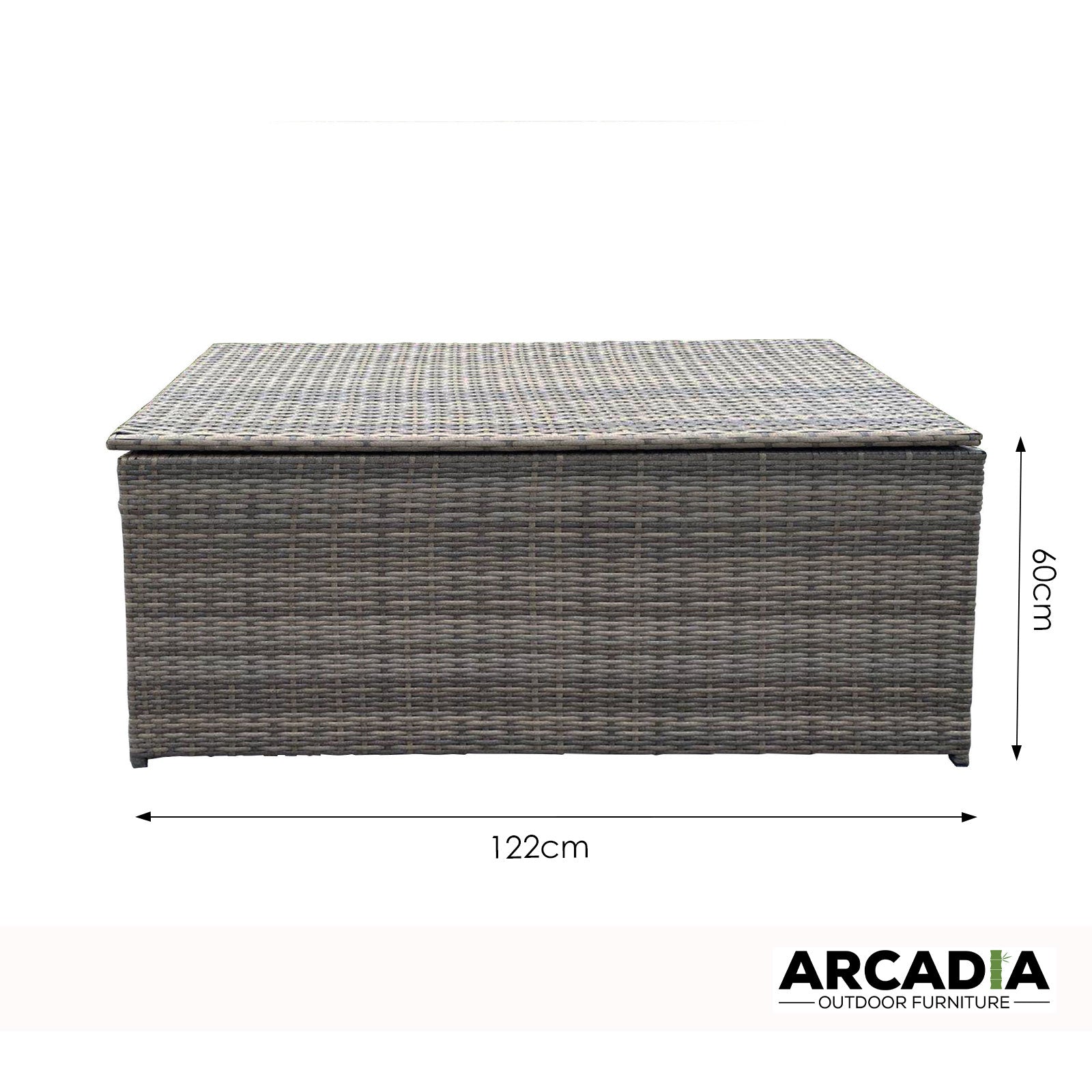 Arcadia Outdoor Rattan Storage Box - Oatmeal