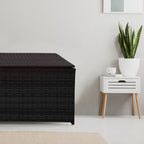 Arcadia Outdoor Rattan Storage Box - Black