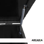 Arcadia Outdoor Rattan Storage Box - Black