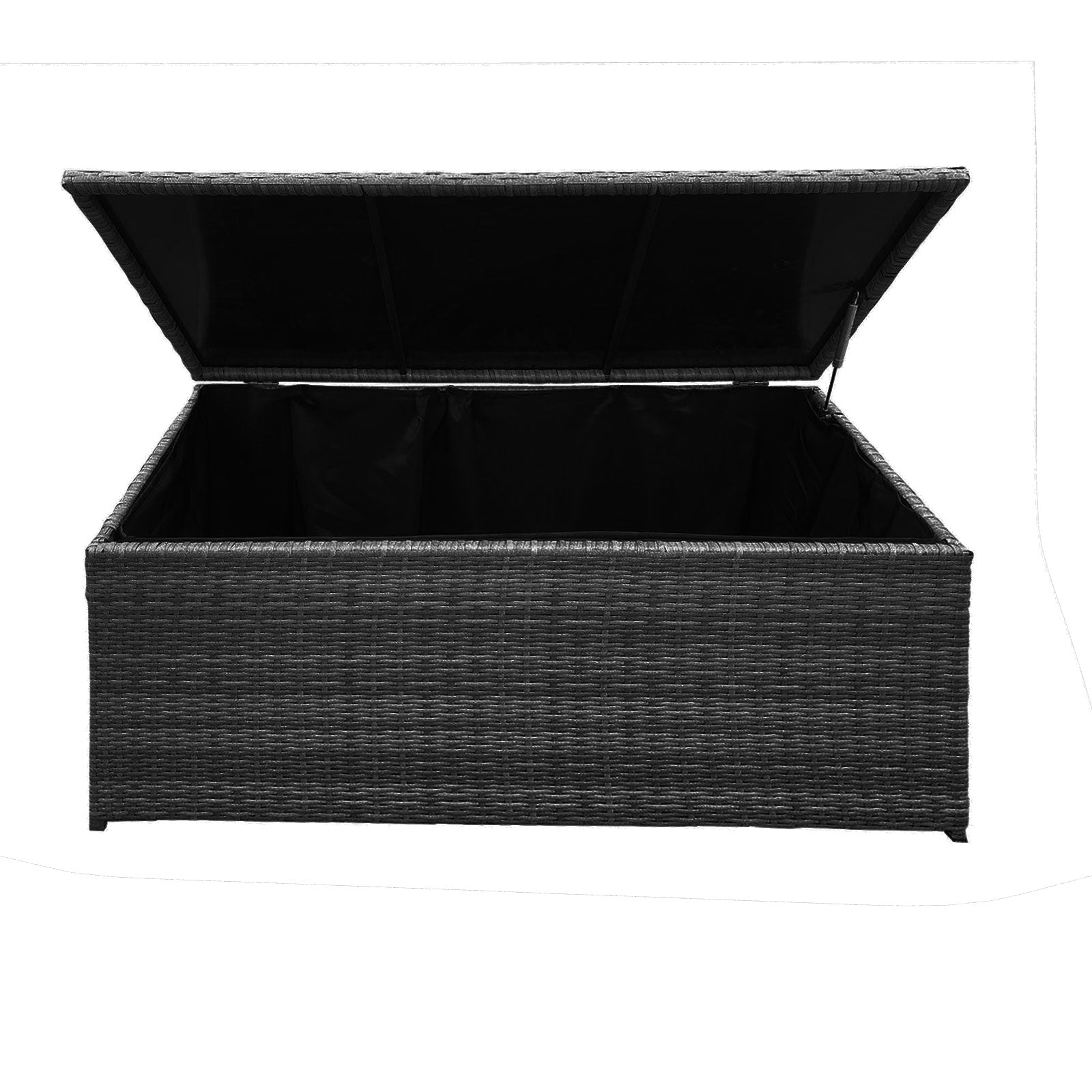 Arcadia Outdoor Rattan Storage Box - Black