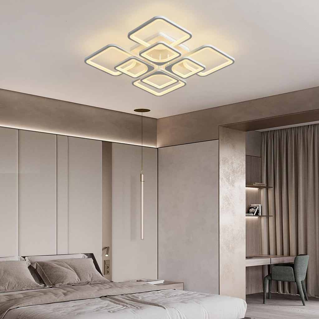 Dimmable Modern LED Ceiling Light with Remote