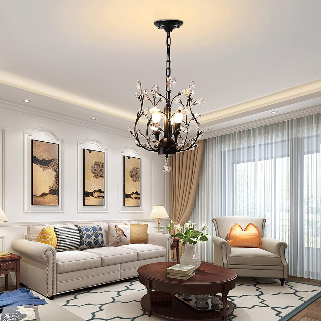 Vintage K9 Crystal Chandelier Lighting Fixture