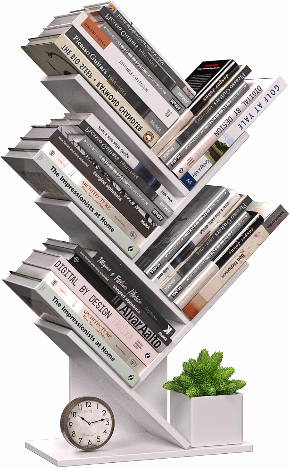 CARLA HOME 5-Tier Tree Bookshelf Storage Rack