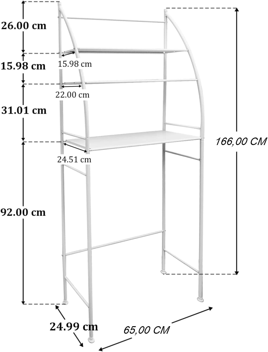 CARLA HOME 3-Tier Laundry Storage Rack