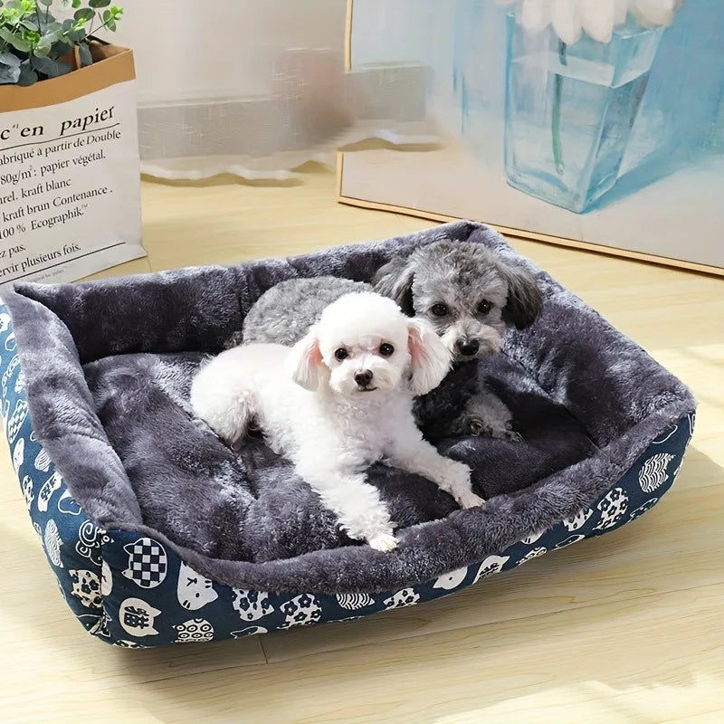 Blue Pet Dog Bed Sofa Mat