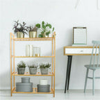 Bamboo 4 Tier Shelving Unit – Eco-Friendly Storage Solution