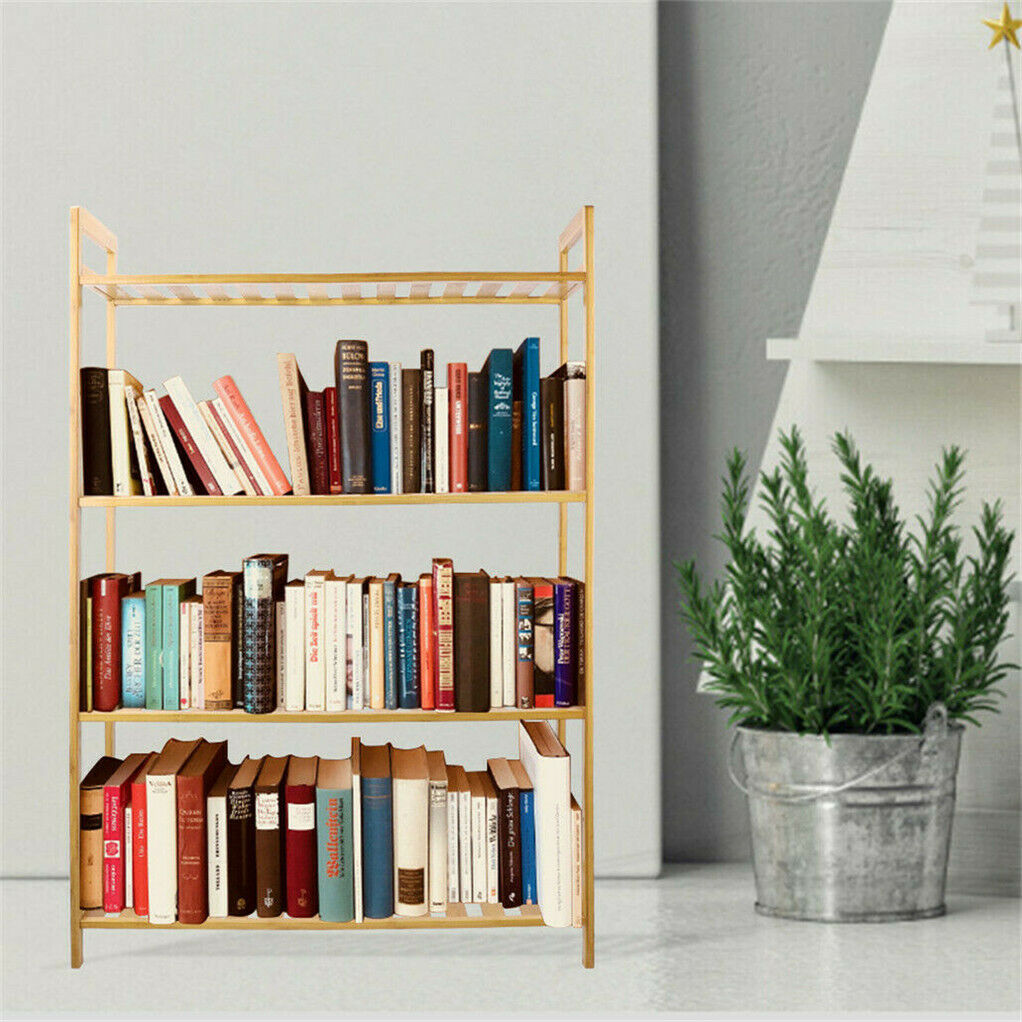 Bamboo 4 Tier Shelving Unit – Eco-Friendly Storage Solution