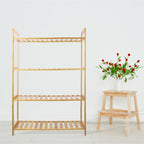 Bamboo 4 Tier Shelving Unit – Eco-Friendly Storage Solution