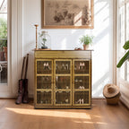 Elegant 4-Tier Bamboo Shoe Rack Cabinet