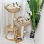 Cat Tree Tower Large Scratching Post Condo Basket Activity Center