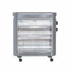 2200W Quartz Infrared Radiant Heater with Adjustable Thermostat and 2 Power Settings