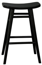 Aria Black Solid Timber Counter Stool