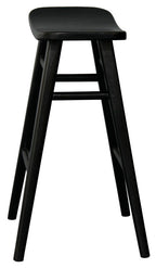 Aria Black Solid Timber Counter Stool