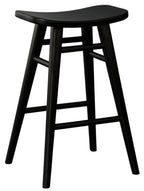 Aria Black Solid Timber Counter Stool