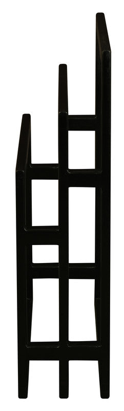 Nobu Solid Mahogany Towel Stand - Black