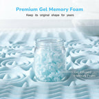 7 Zone Cool Gel Memory Foam Mattress Topper
