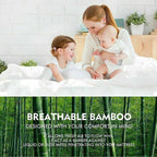 Bamboo Pillowtop Mattress Topper for Ultimate Comfort