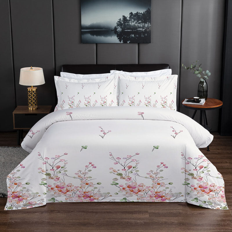 Elegant Floral Bedding Set - Single Size