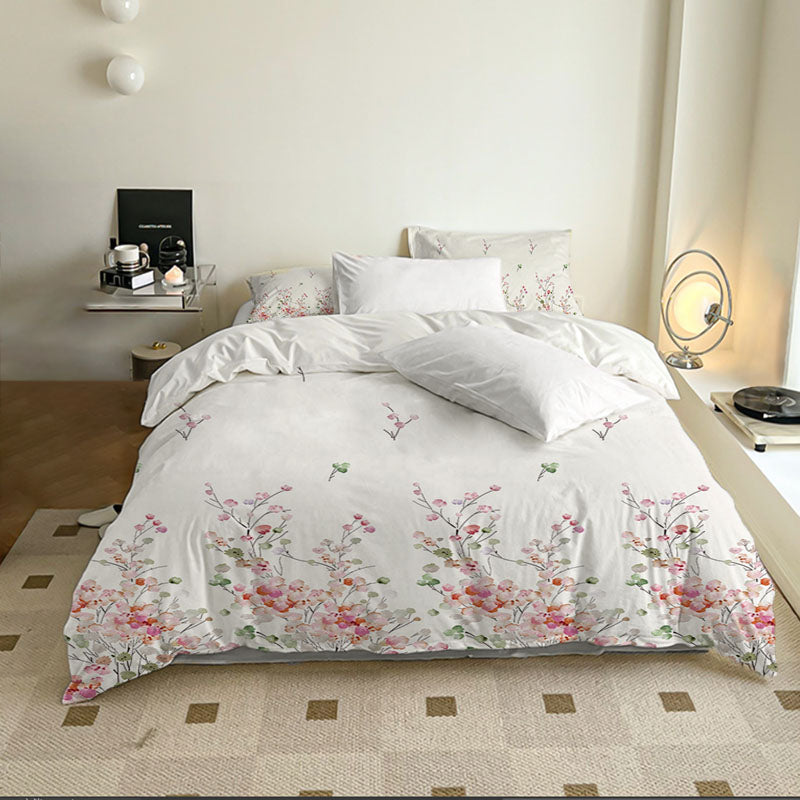 Elegant Floral Bedding Set - Single Size