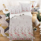 Elegant Floral Bedding Set - Single Size