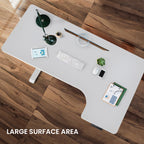 FORTIA Dual Motor Adjustable L-Shaped Desk