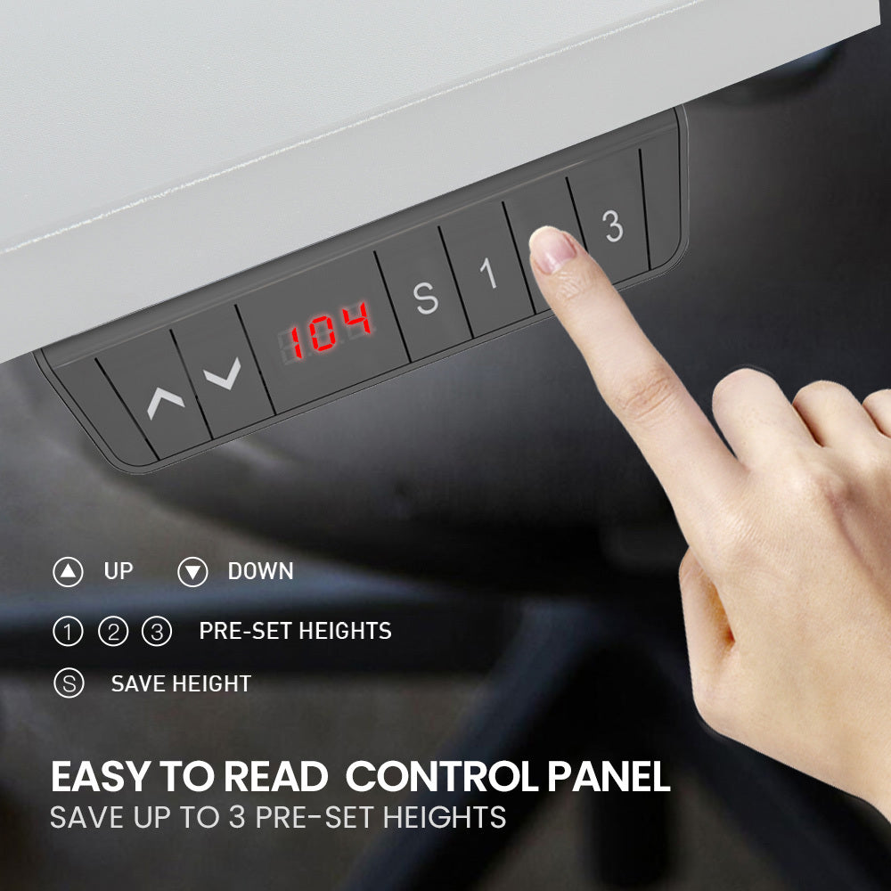 FORTIA Dual Motor Adjustable L-Shaped Desk