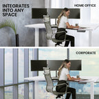 FORTIA Dual Motor Adjustable L-Shaped Desk