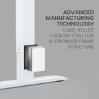 FORTIA Dual Motor Adjustable L-Shaped Desk