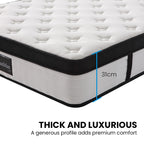 Kingston Slumber RelaxMax 31cm Medium Pocket Spring Mattress