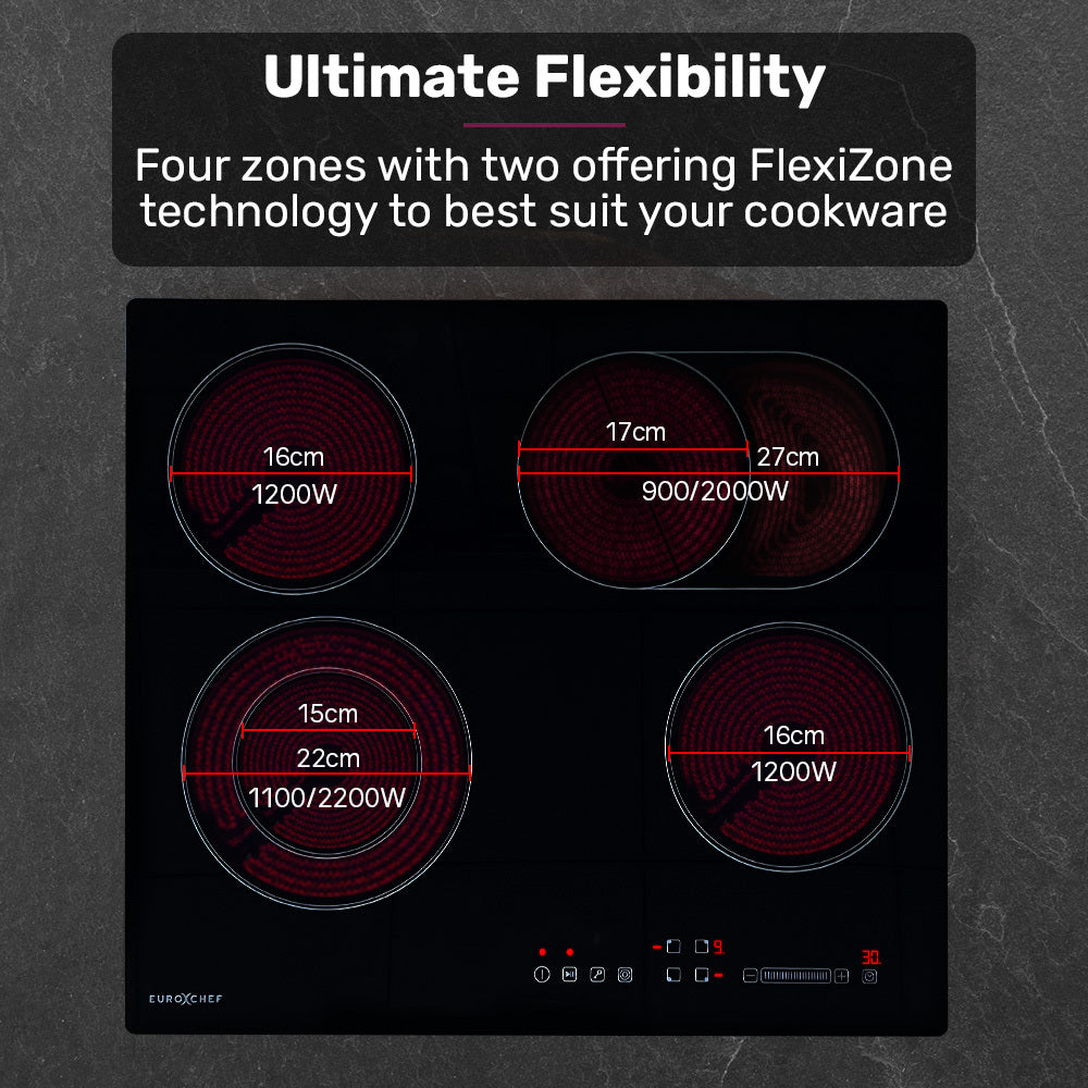60cm 4 Zone Ceramic Electric Cooktop