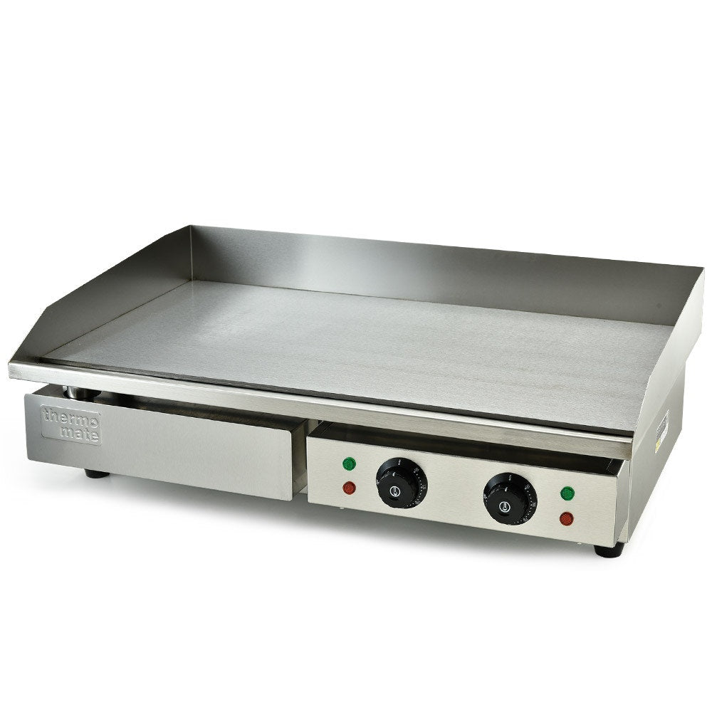 THERMOMATE Commercial Electric Griddle TH-G05, 4400W 73x37cm Flat Cooking Surface