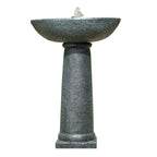 Contemporary Solar Water Feature Bird Bath