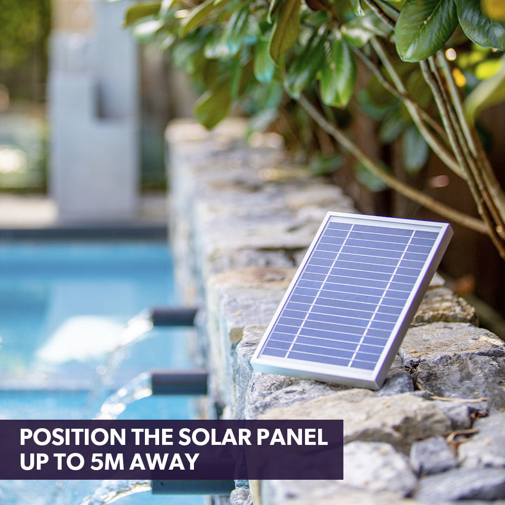 Contemporary Solar Water Fountain with LED Lights