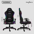 RGB LED Gaming Chair with Bluetooth Speakers