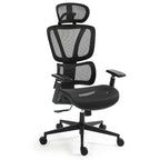 Fortia Ergonomic Office Desk Chair - Black Mesh