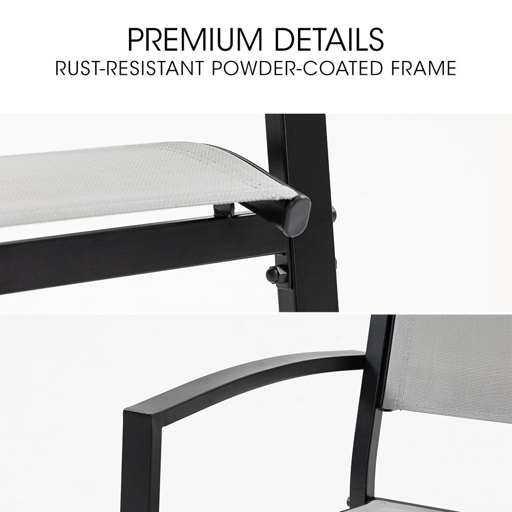 Fortia Outdoor Dining Chair Set - 6 Pieces