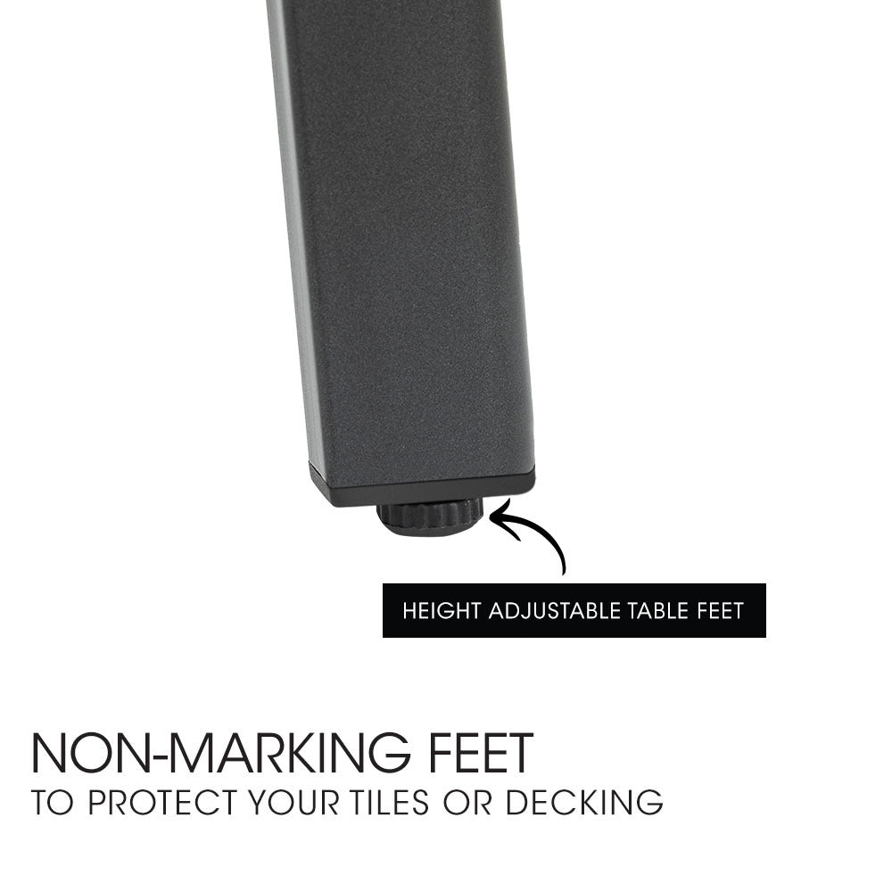 Fortia E-Coated 150x90cm Outdoor Dining Table