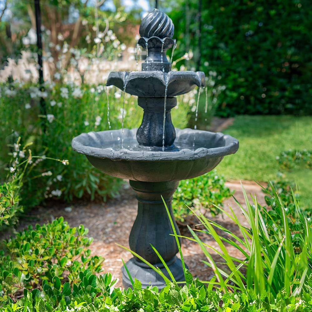 Solar-Powered 3-Tier Outdoor Water Fountain