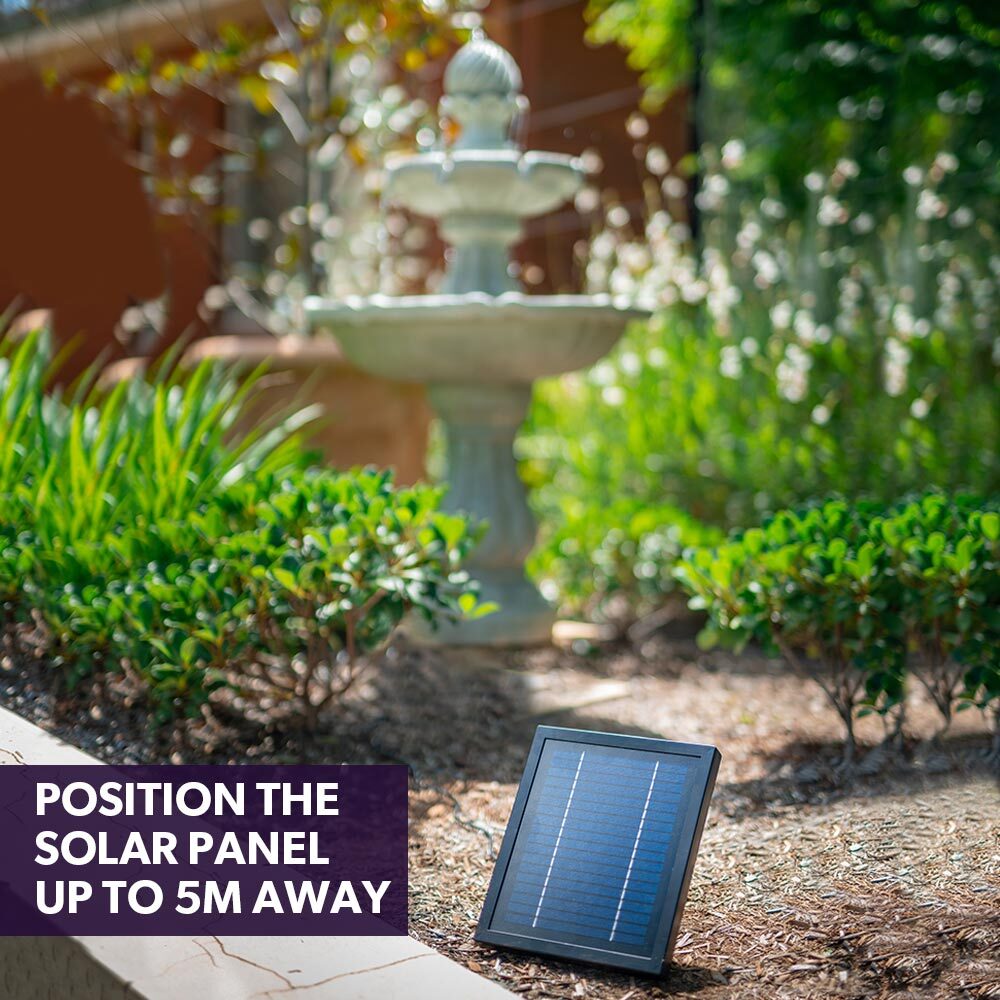 3 Tier Solar Powered Fountain Bird Bath