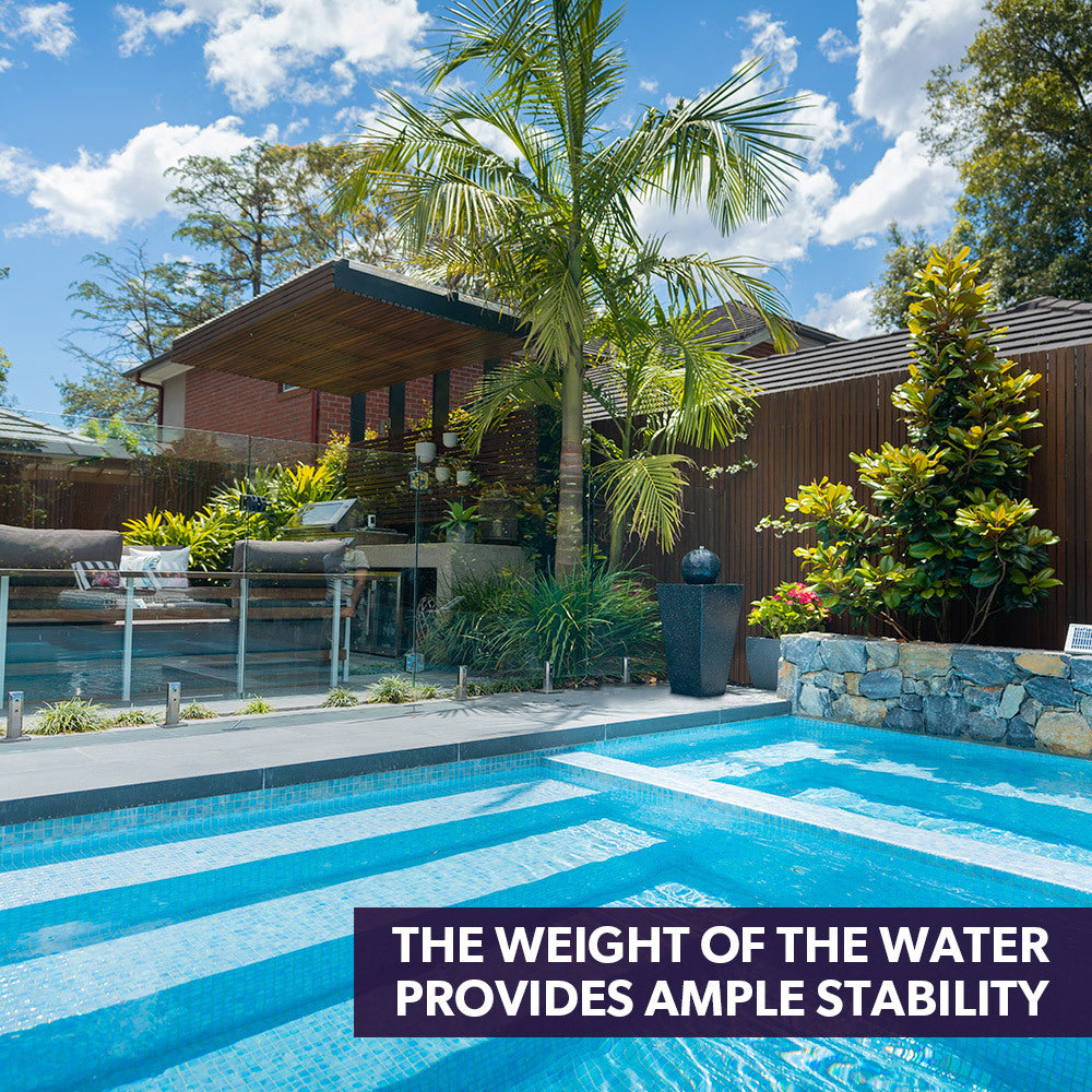 Contemporary Solar Water Fountain with LED Lighting
